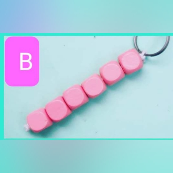 Wooden Bead Keychains - Picture 3 of 7